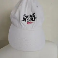 VIVA LA GOLF 刺繍ホワイトキャップ