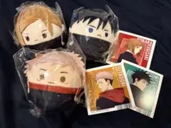 呪術廻戦 ふわコロりん 特典カード付き 虎杖悠仁 伏黒恵 釘崎野薔薇 1年セット