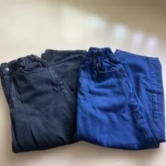 バレルレッグジーンズGU140デニムパンツ 2色セット