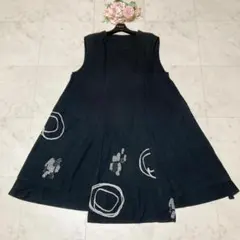 美品✨芽風　センソユニコ　変形　ロング　ノースリーブワンピース　Aライン　日本製 美品✨芽風 センソユニコ 変形 ロング ノースリーブワンピース Aライン