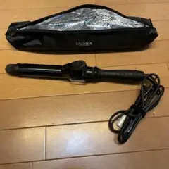 SALONIA カールヘアアイロン32mm ブラック 収納ケース付き