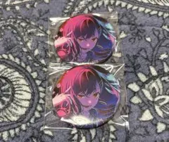 プロセカ グリッター缶バッジ2点 白石杏 ワールドリンク 特訓後