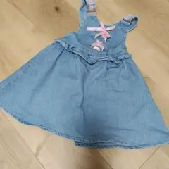 ジャンバースカート デニムスカート デニムワンピース