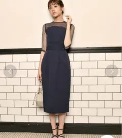 Andemiu アンデミュウ　ドットチュールコクーンドレスのサムネイル