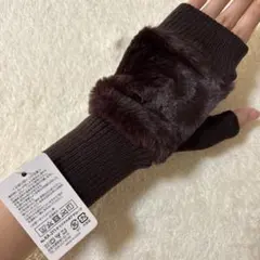 新品 オリジナルボアグローブ 手袋 ブラウンのサムネイル