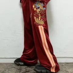 極美品 チュウカタベタイ トラックパンツ