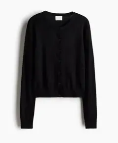 h&m ファインニットカーディガン ブラックXL