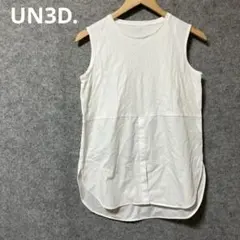 新品タグ付き UN3D. センタータック半袖Tシャツ 白 36 - メルカリ