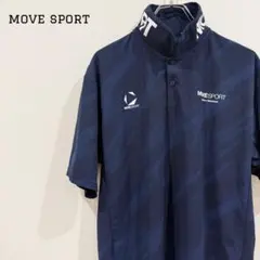 DESCENTE MOVE SPORT ムーブスポーツ 半袖ポロシャツ ネイビー