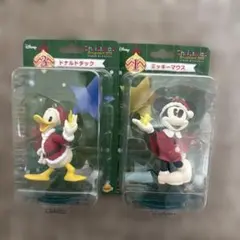 ミッキーマウス ドナルドダック クリスマスオーナメント 2体セット 新品
