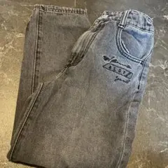 ALGY グレー刺繍入り長ズボン 130