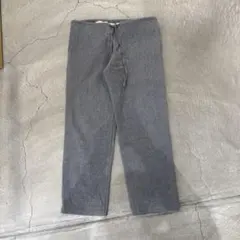 Schott ブラックストライプ ワイドパンツ34 - メルカリ