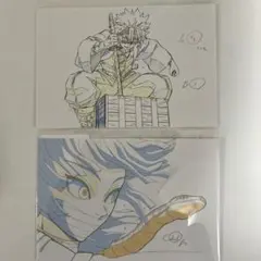 鬼滅の刃　柱展　柱-表情　原画ポストカード　不死川実弥　伊黒小芭内