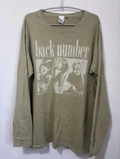 back number バンドTシャツ 邦ロック 長袖 フェード感 グレー L - メルカリ