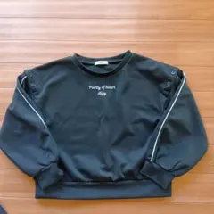 黒 長袖カットソー S(150)&パンツのセットアップ