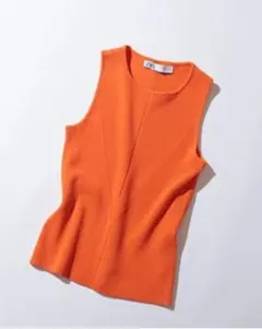 ZARA オレンジ ノースリーブ M