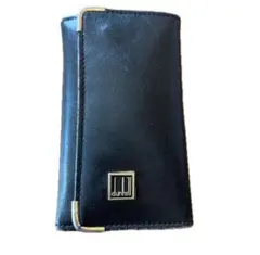 dunhill 黒 レザー キーケース