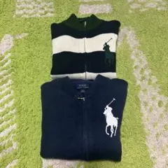 ラルフローレン　ジップアップセーター　二枚セット