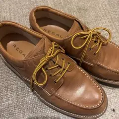 REGAL ブラウンレザー デッキシューズ モカシン25.5 - メルカリ