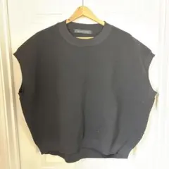 mizuiro ind ノースリーブニットベスト 黒