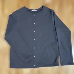 グレー ノーカラージャケット Lサイズ