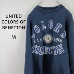 UNITED COLORS OF BENETTON　スウェット　M　ネイビー