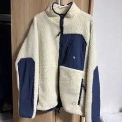 フリースボアジャケット クリーム・ネイビー