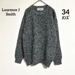 Laurence J Smith ウール100% グレーニットセーター