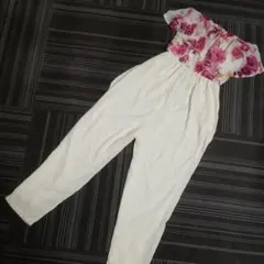 花柄オールインワンのサムネイル