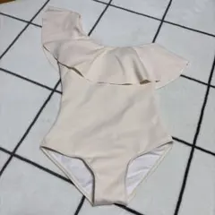 アイボリー ワンピース水着 Lサイズ