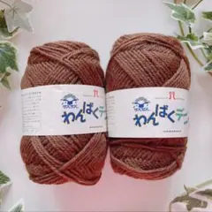 【未使用】ハマナカ わんぱくデニス茶色・色番13ロットA