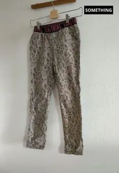 SOMETHING サムシング ベージュ パンツ レオパード 150cmのサムネイル
