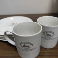 タ*ん様 ミスタードーナツ コーヒーカップ 2個 お皿4枚 まとめ売り