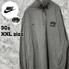 90s NIKE 銀タグ ハーフジップパーカー XXL NWU ナイキチーム38