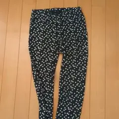 キッズスパッツ ネイビー 水玉 100cm