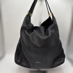 FURLA ブラックレザー ショルダー2wayバッグのサムネイル