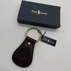 ☆新品 未使用☆Ralph Lauren☆キーホルダー☆キーリング☆本革