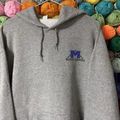 アメリカ古着 MUSKET ROOFING フード付きパーカー グレー