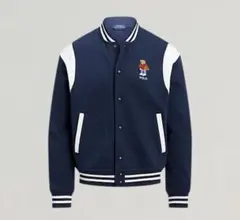 Polo Bear Fleece Baseball Jacket