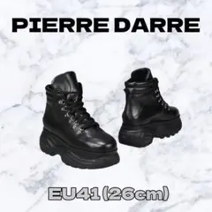新品未使用★ PIERREDARRE厚底スニーカーハイカット革靴EU41メンズ