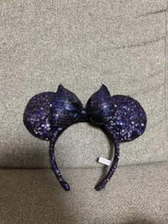ミニちゃん　紫色スパンコールカチューシャ