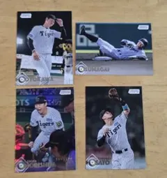한신 타이거스 Topps Stadium Club 4장 세트