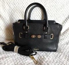 美品　コーチ　ショルダーバッグ　2way スワッガー　レザー　ターンロック