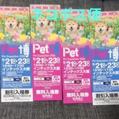 Pet博 2026 ペット博インテックス大阪 無料入場券2枚 割引入場券2枚