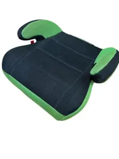 【洗濯済】ジュニア用 ブースターシート 座面のみ グリーン×ブラック 補助シート