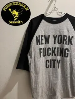 ニューヨークファッキンシティー　アルスタイル　ラグランT 7分丈 M