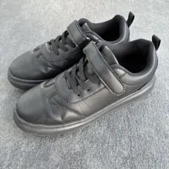 【23cm.23.5cm】キッズ　フォーマル　シューズ　男の子 スニーカー　黒