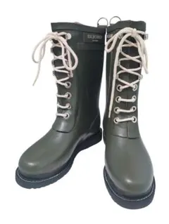 ILSE JACOBSEN レインブーツ レースアップ カーキ 23.0cmのサムネイル