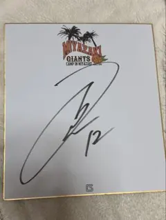 高木勇人☆直筆サイン色紙☆宮崎キャンプ ☆読売ジャイアンツ☆GIANTS