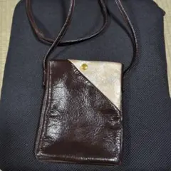 ハンドメイド　革製ポシェット